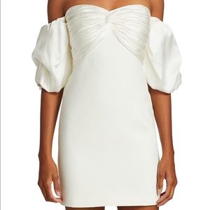 Teagan off the shoulder puff sleeve white dress